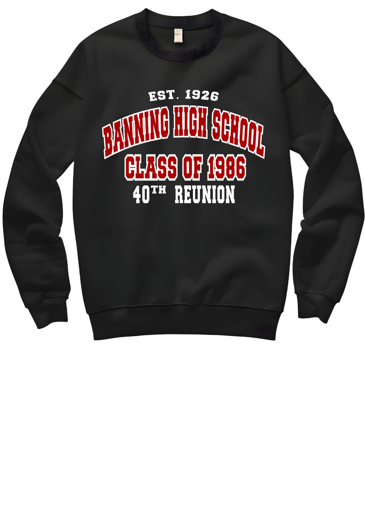 Banning 1986 Alumni Sweater - FRONT ONLY
