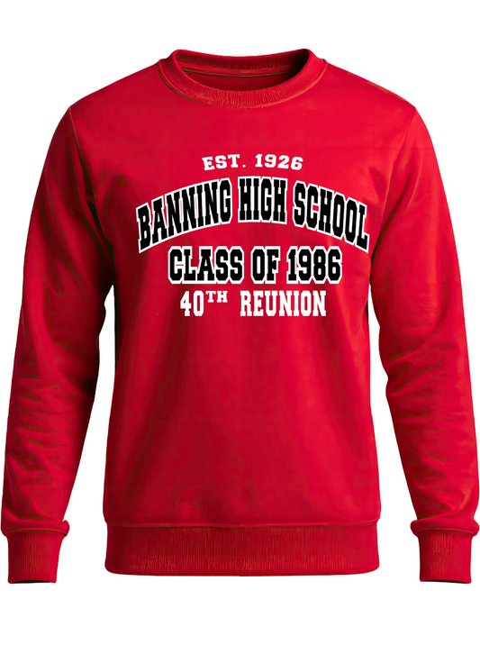 Banning 1986 Alumni Sweater - FRONT ONLY